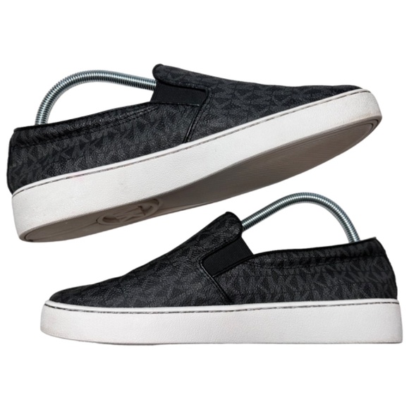 | Michael Kors | Black Keaton Logo Slip-On Casual Luxury Sneaker - 9.5 - Picture 5 of 8